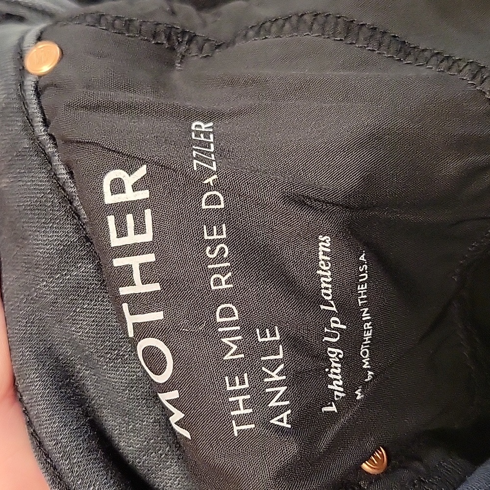 MOTHER The Dazzler Mid Rise Ankle Jeans-Lighting Up Lanterns - Picture 9 of 9